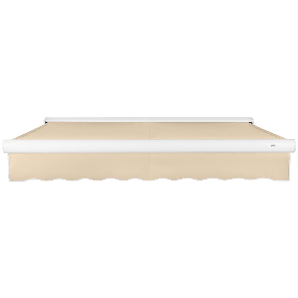 [16X10FT] Awntech Key West Premium Electric Outdoor Motorized Retractable Awning [FCL16/FCR16-SBY] (SAK81742)