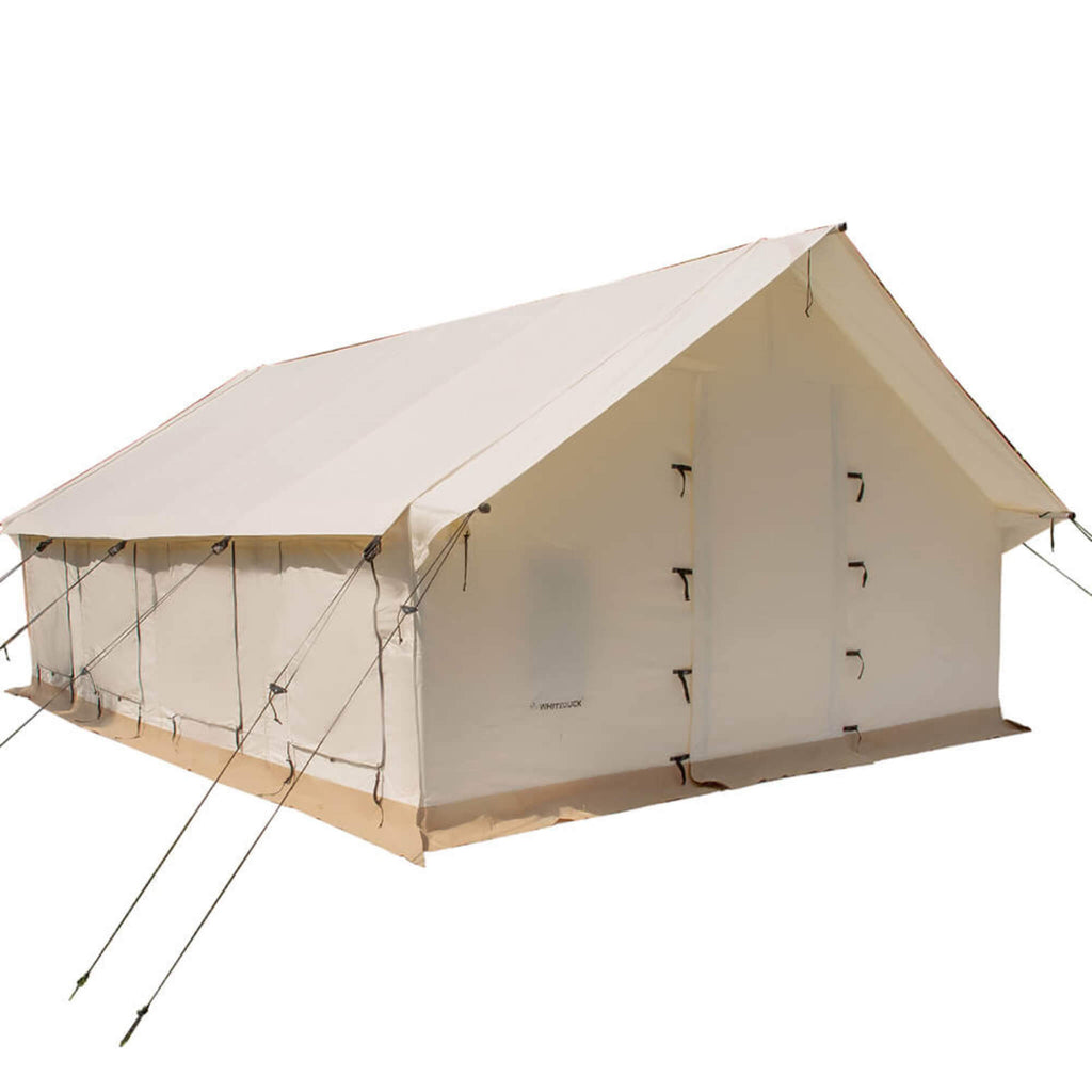 [16X20FT] White Duck Alpha Pro Wall Tent With Heat Resistant Silicone-Coated Stove Jack (SAK28563)