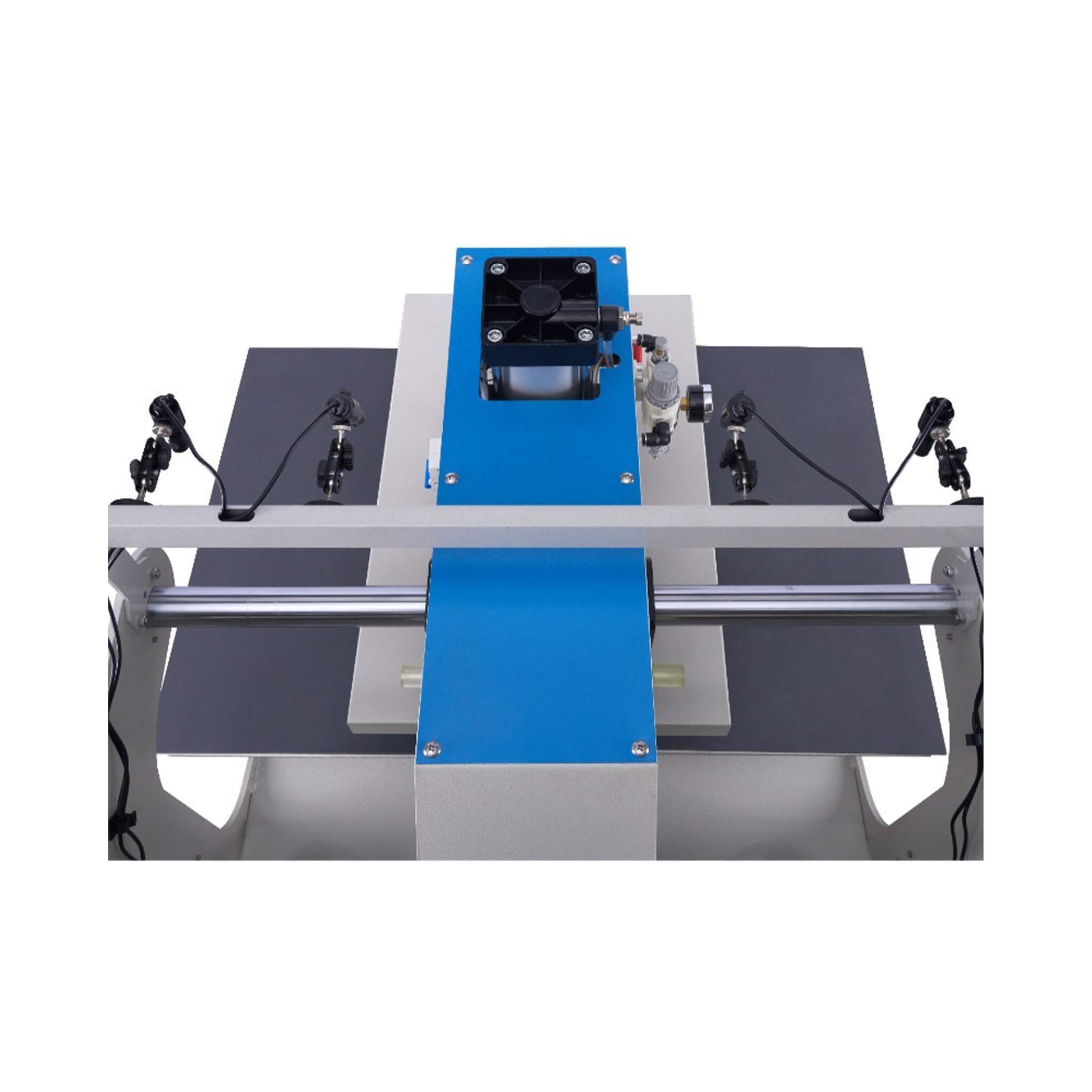 [16X24-Inch] Pneumatic Sliding Dual-Platen Hot Press Machine With Infrared Positioning And Air Compressor (SAK46729)