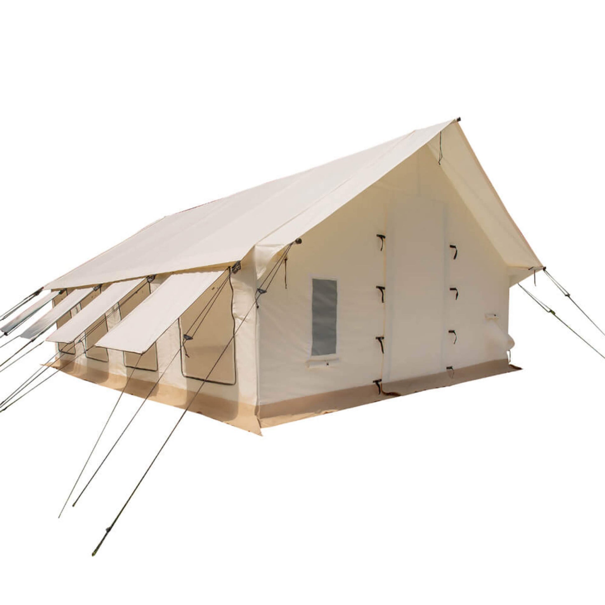[16X24FT] White Duck Alpha Pro Wall Tent With Three-layer Large Storm Windows (SAK60473)
