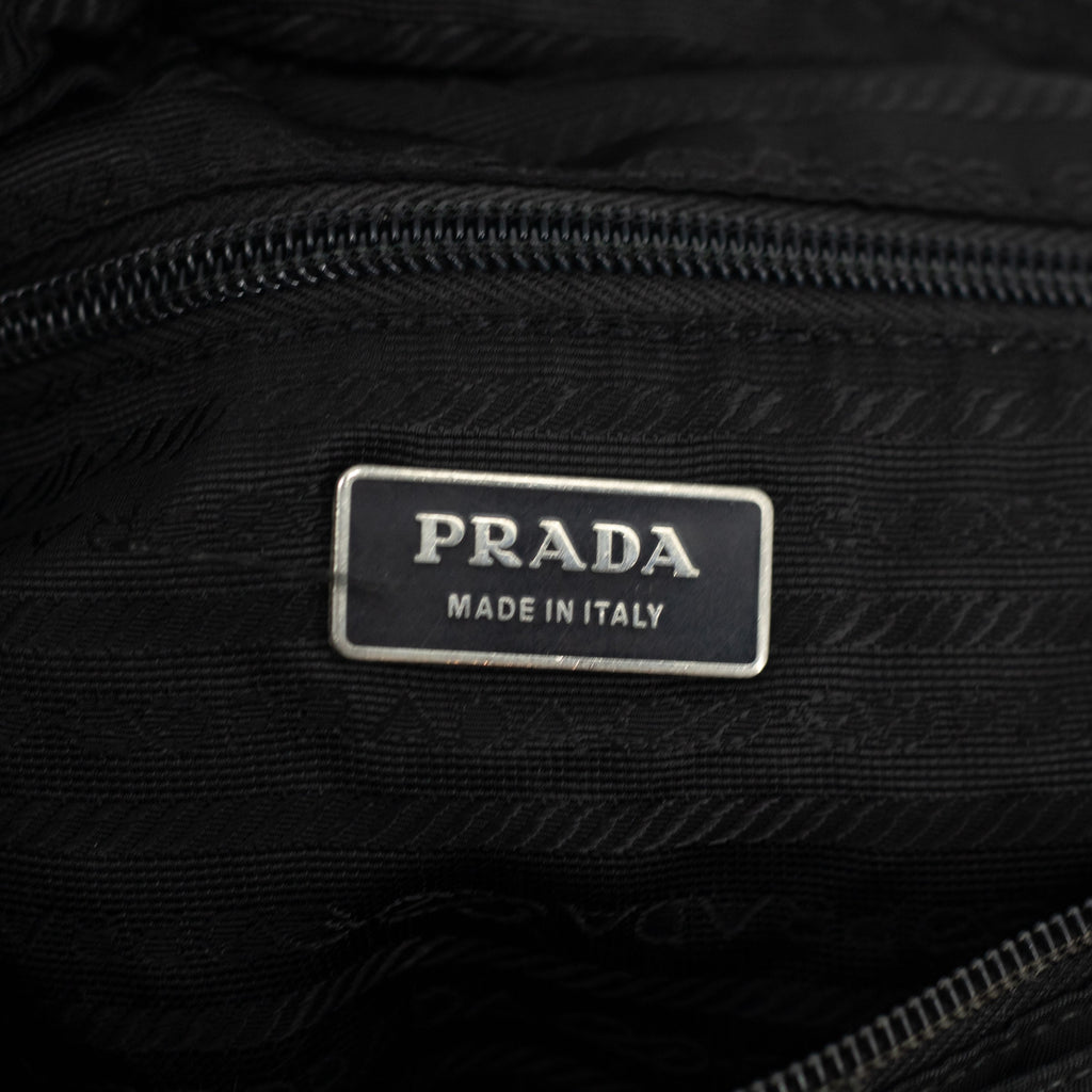 Prada Nylon Black Messenger Crossbody Bag #1767