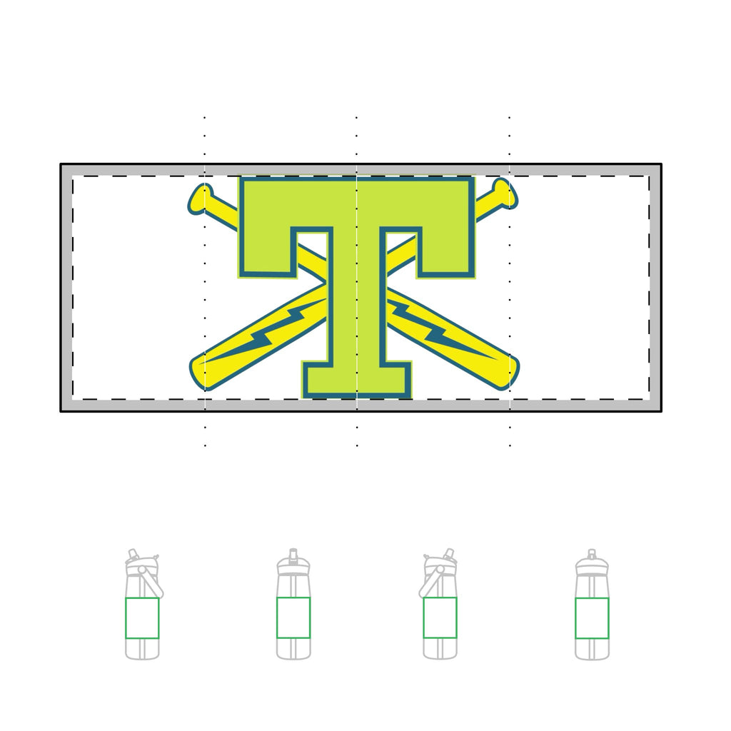 Custom Camel Back 25oz Flip Straw Bottle with Thunderstix Logo