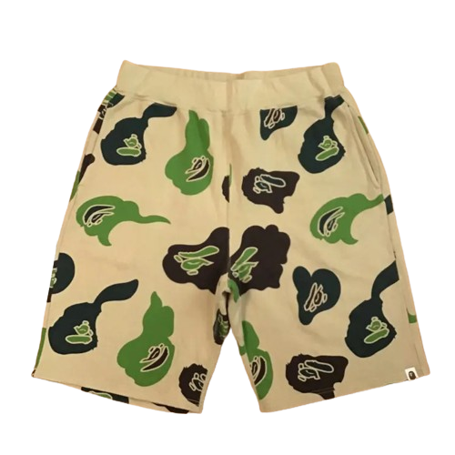 BAPE Def camo sweat shorts a bathing ape