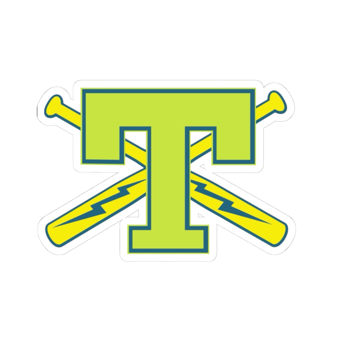 Thunderstix Sticker — Neon Team Logo Kiss-Cut Sticker