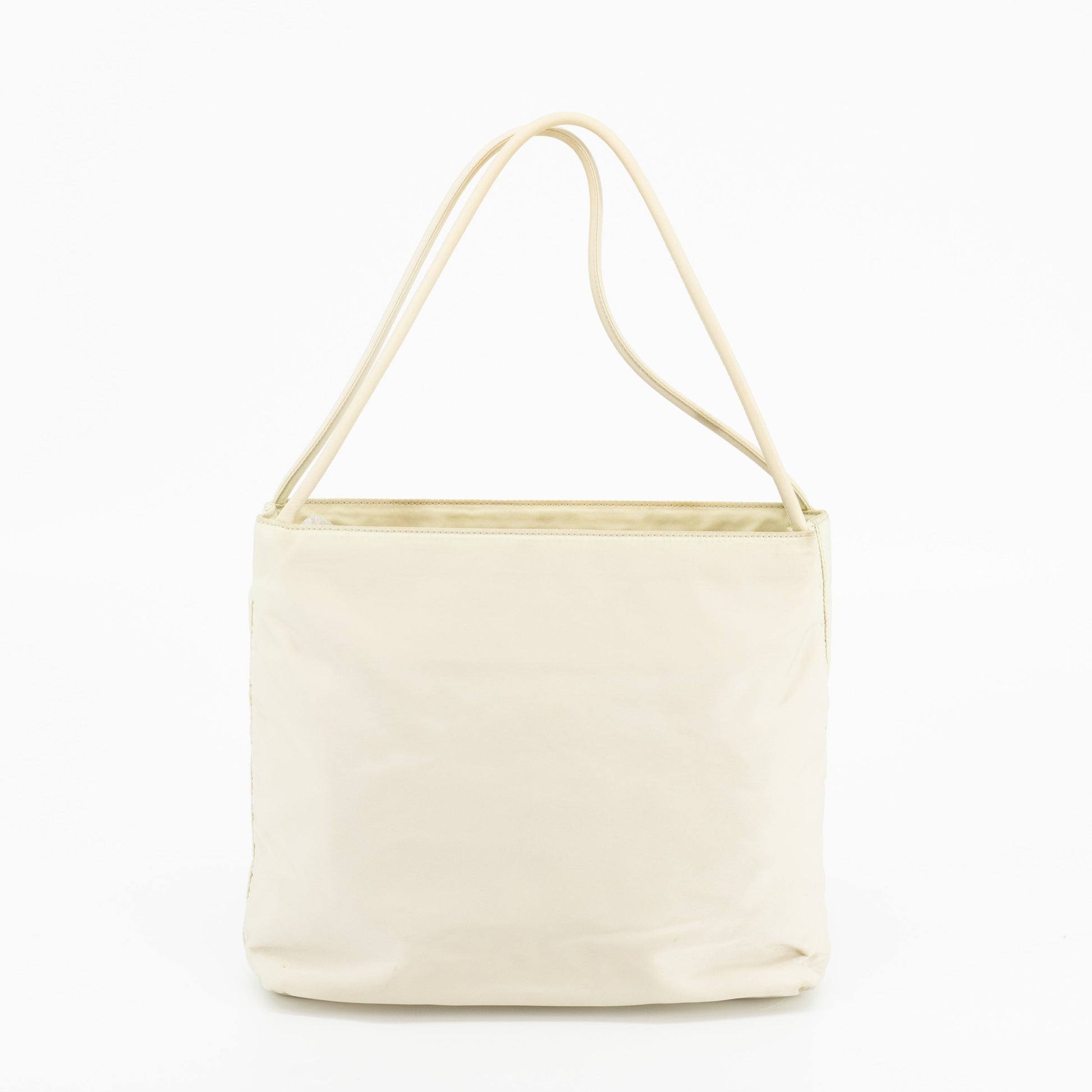 Prada White Nylon Tessuto Tote Bag #1883
