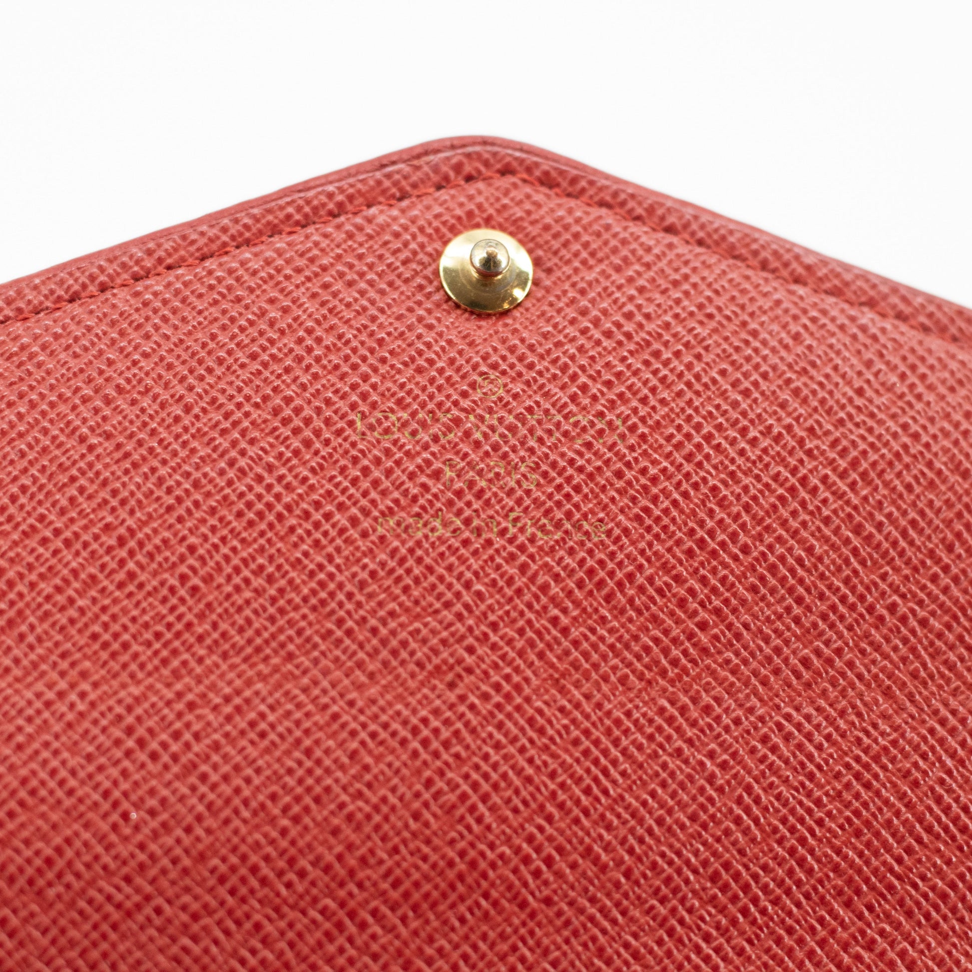 Louis Vuitton Red Monogram Canvas Retiro Sarah Wallet #1904