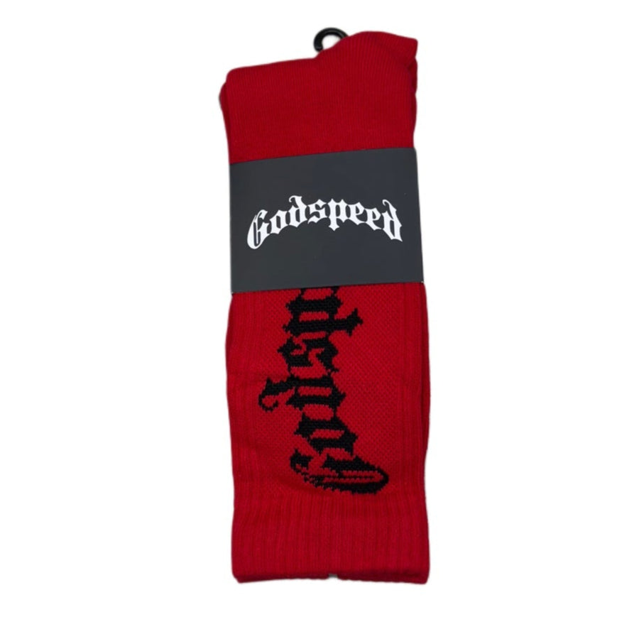 GODSPEED OG LOGO SOCK RED