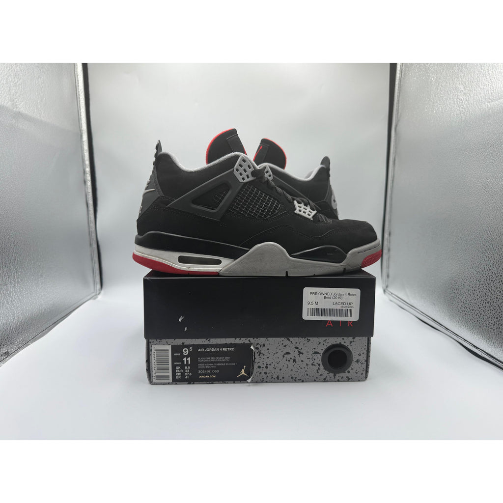 PRE OWNED Jordan 4 Retro Bred (2019)
