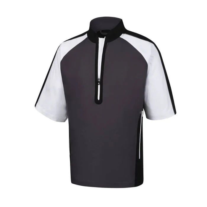 FootJoy Short Sleeve Sport Wind Shirt Charcoal/Black/White - 32618