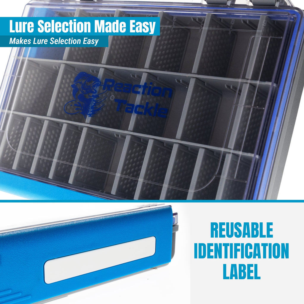 Reaction Tackle Ultra Elite Tackle Tray- Water Resistant with Single Clip Design - New