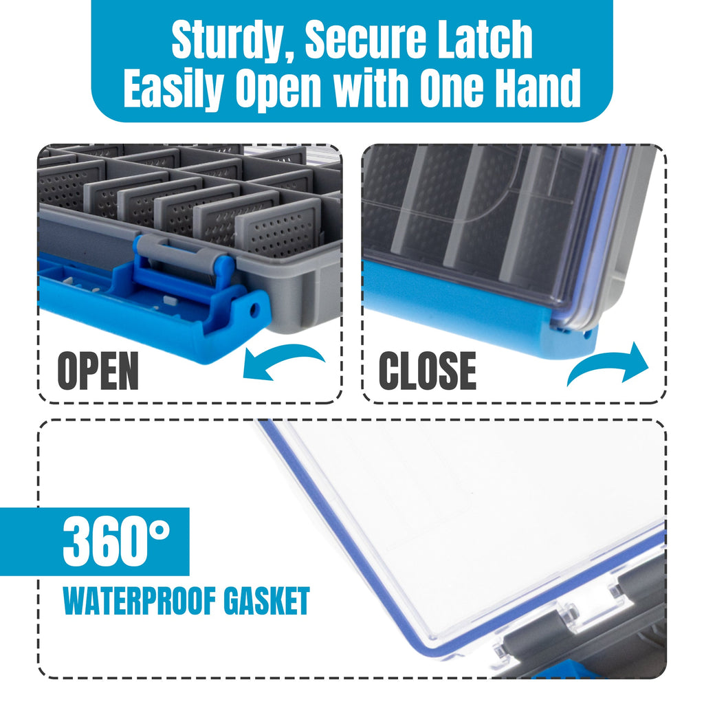 Reaction Tackle Ultra Elite Tackle Tray- Water Resistant with Single Clip Design - New