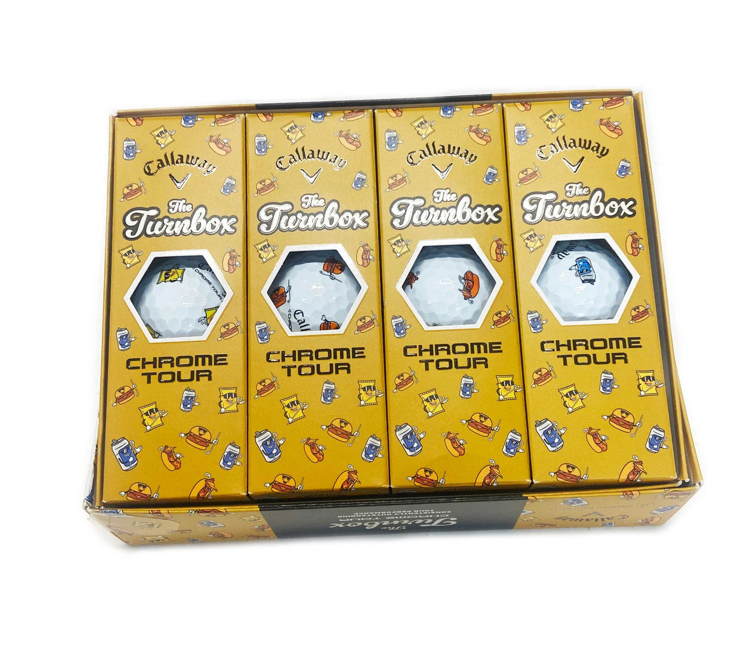 Callaway Chrome Tour Golf Balls Turnbox Snacks Limited Edition