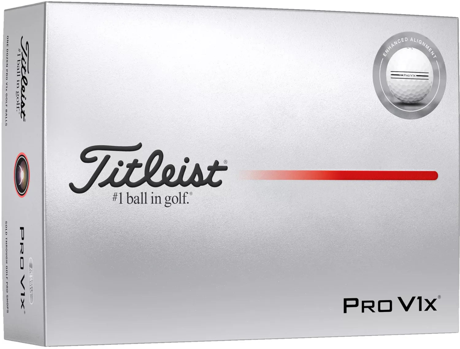 Titleist 2025 Pro V1x Enhanced Alignment Golf Balls