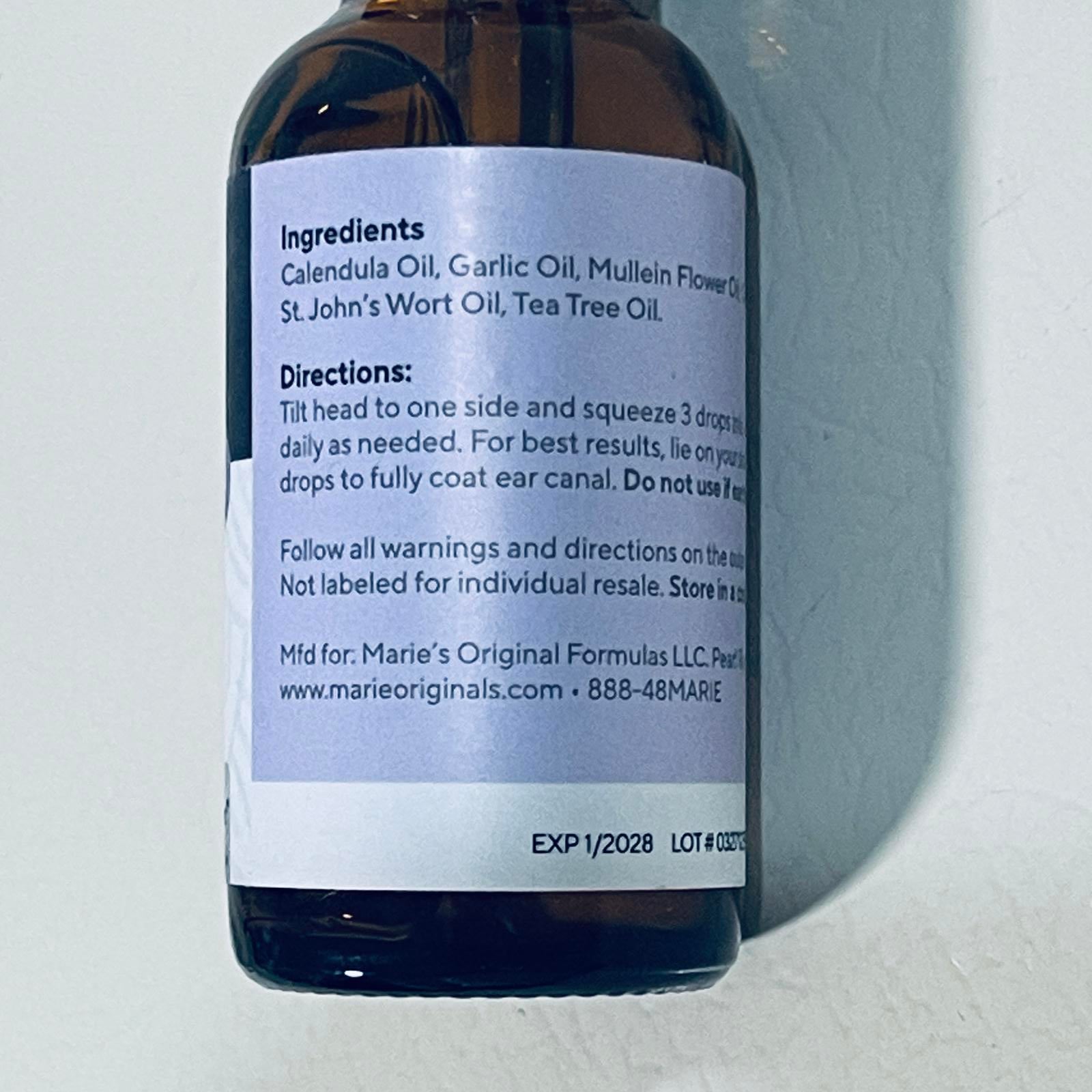 Marie Originals by Trulore Healthy Ears Bioactive Ear Oil 1 FL OZ (29 mL) EXP 1/2028