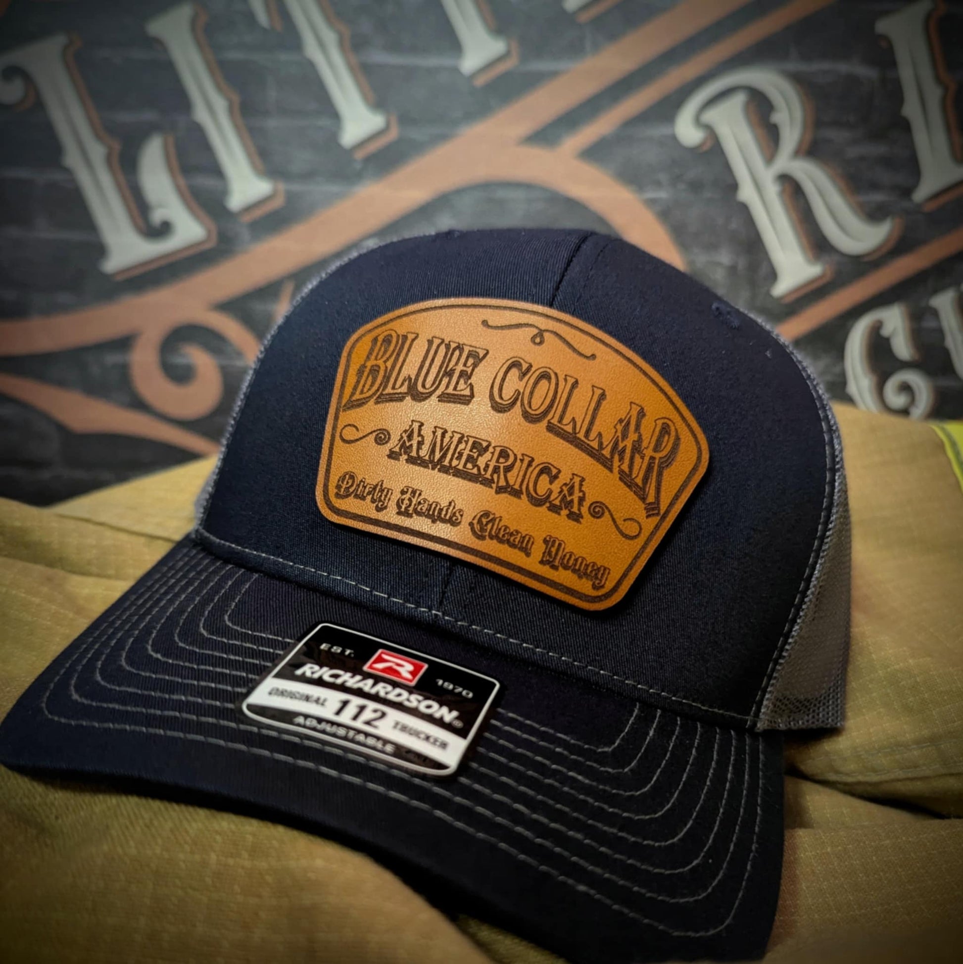 Dirty Hands Clean Money Leather Patch Hat