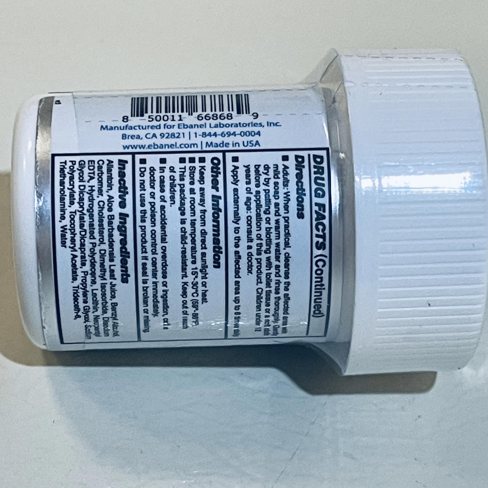 Ebanel Numb25 5% Lidocaine Topical Anorectal Cream EXP 6/2026