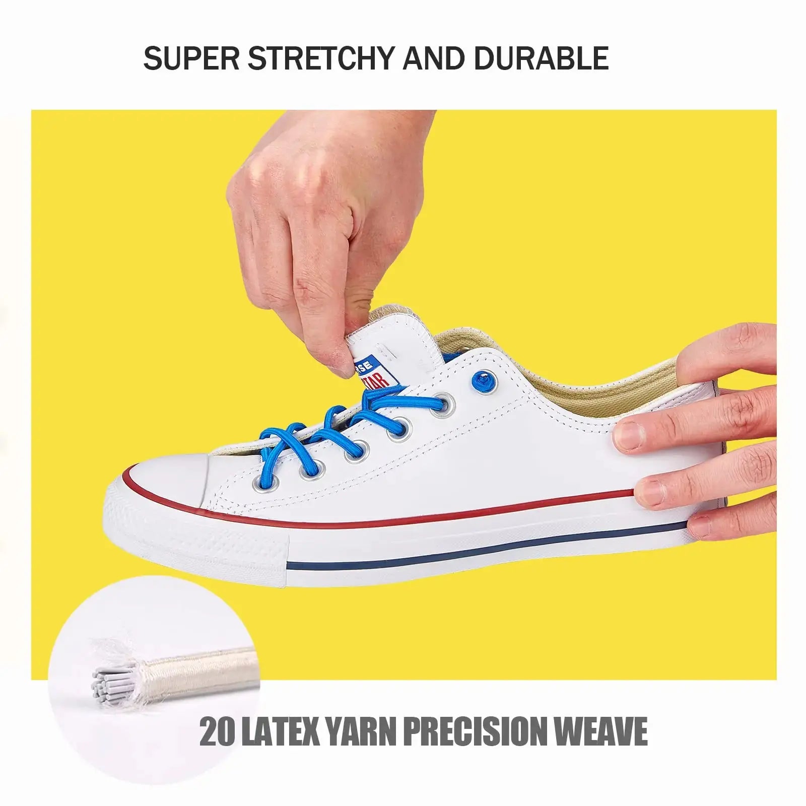 2 Pair Elastic No Tie Shoe Laces Tieless Shoelaces for Sneakers Shoes, One Size Fits All for Kids and Adults 2 Pair Pink