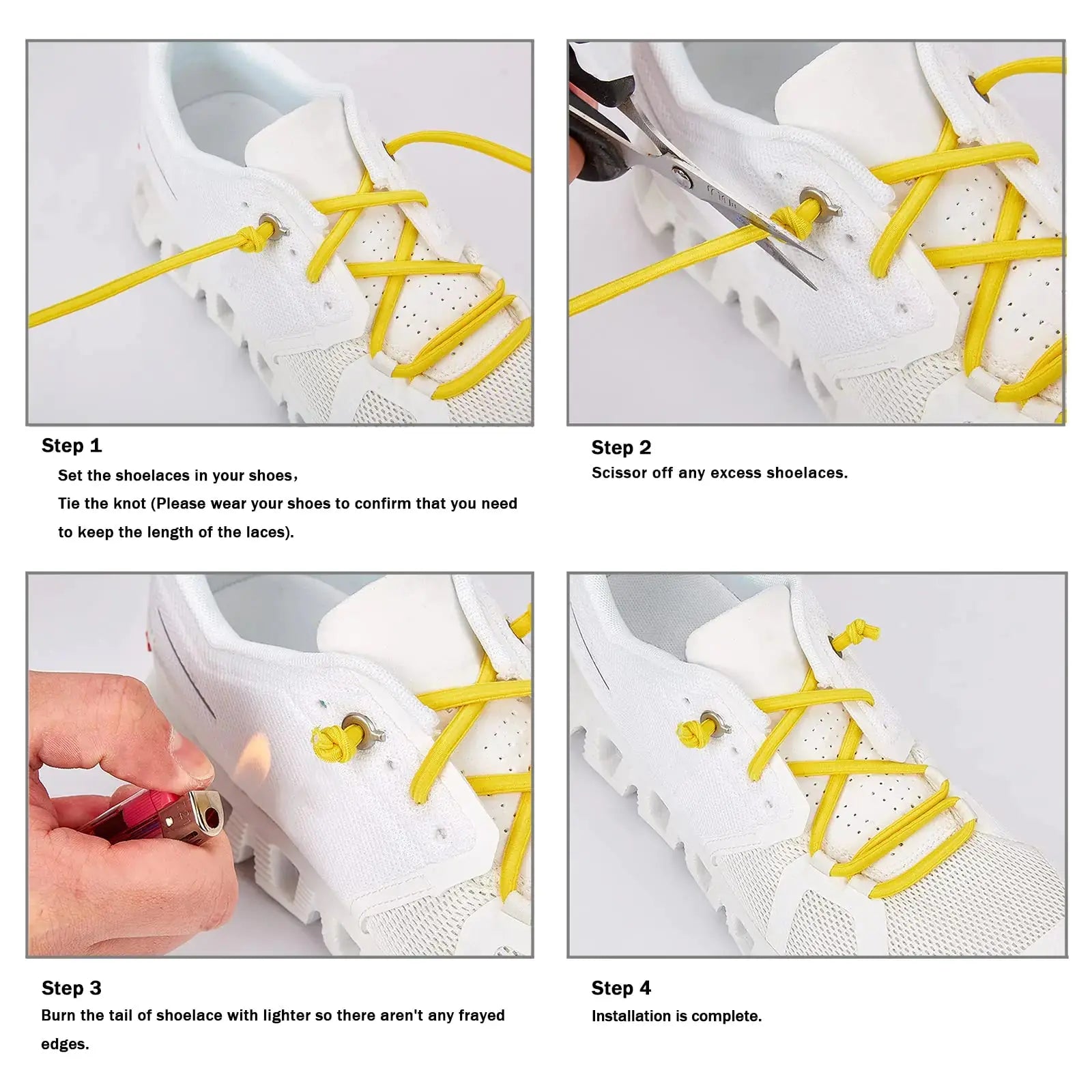 2 Pair Elastic No Tie Shoe Laces Tieless Shoelaces for Sneakers Shoes, One Size Fits All for Kids and Adults 2 Pair Pink