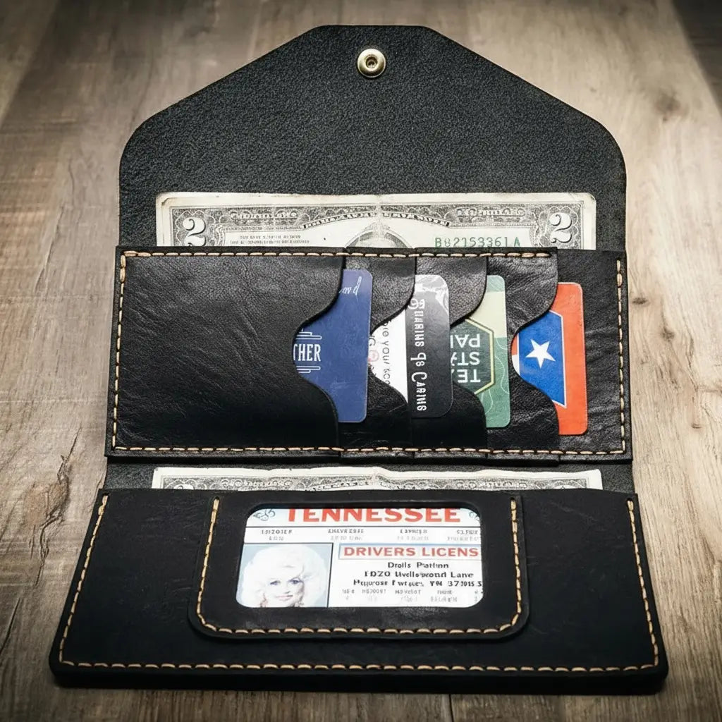 Sugar Land Clutch Wallet - Black