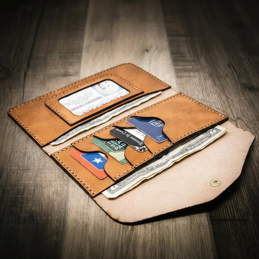Sugar Land Clutch Wallet - Saddle Tan
