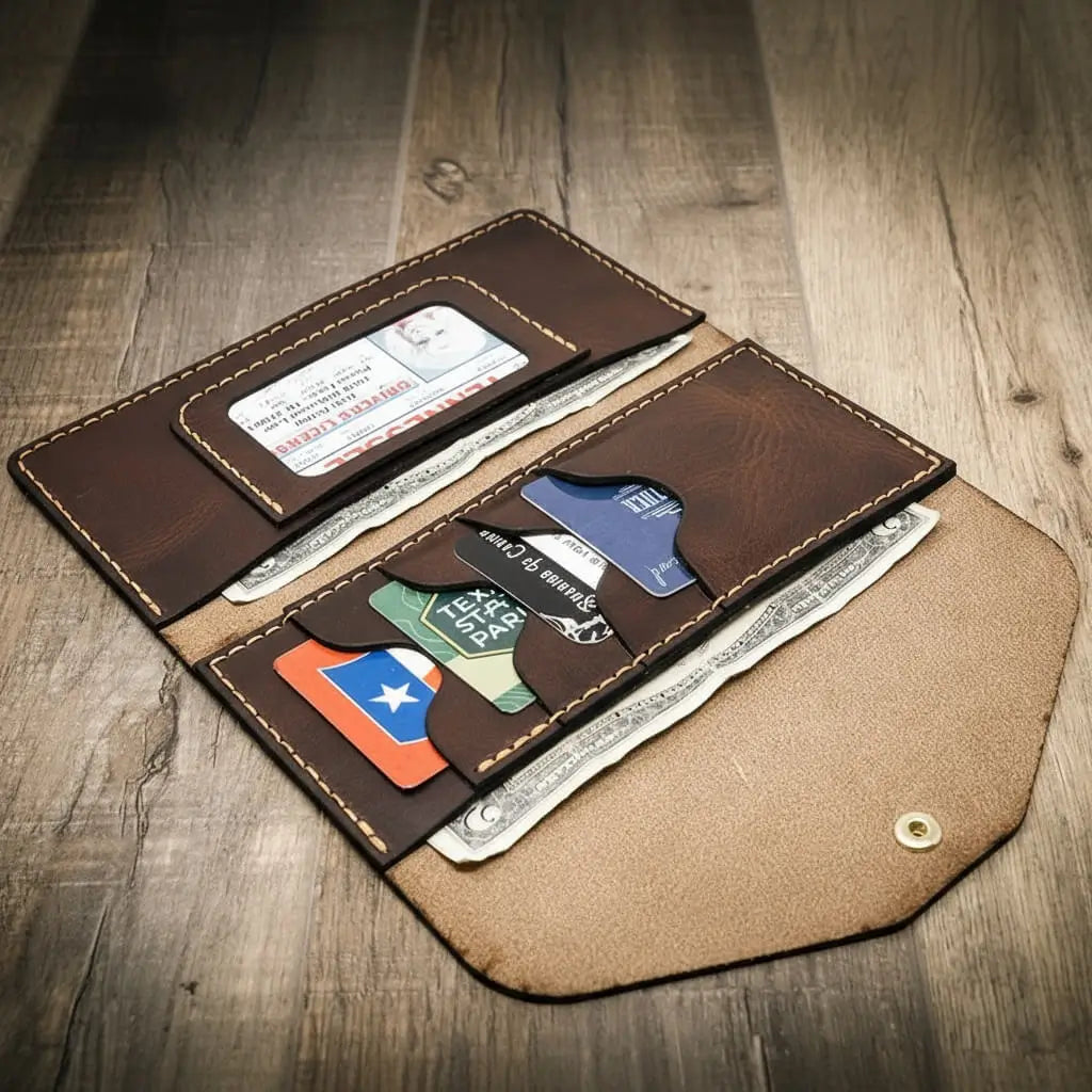 Sugar Land Clutch Wallet - Walnut