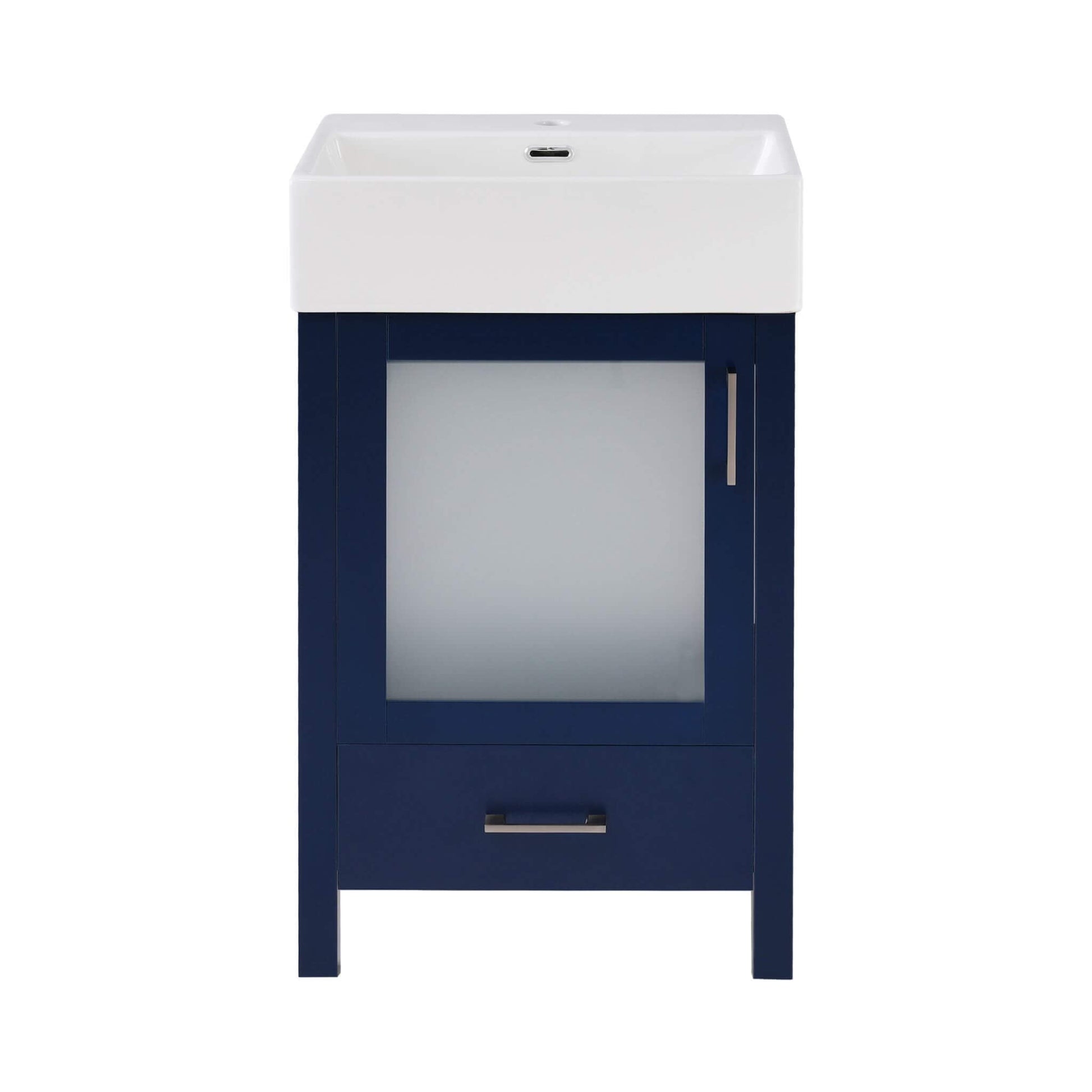 Nuvia 20-Inch Modern Bathroom Vanity With Ceramic Sink And Storage Cabinet (SAK83047)