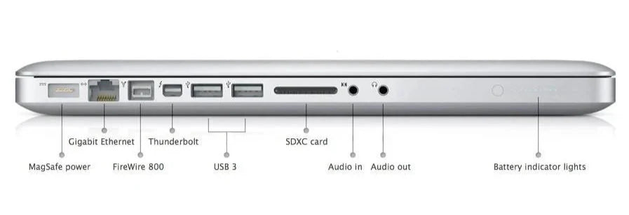 Apple MacBook Pro (15-inch Late 2011) 2.2 GHz intel i7-2675QM 8GB RAM 2TB SSD (Silver)
