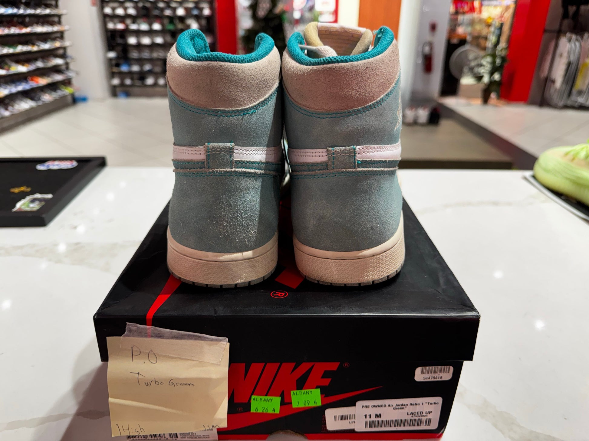 PRE OWNED Air Jordan Retro 1 "Turbo Green"