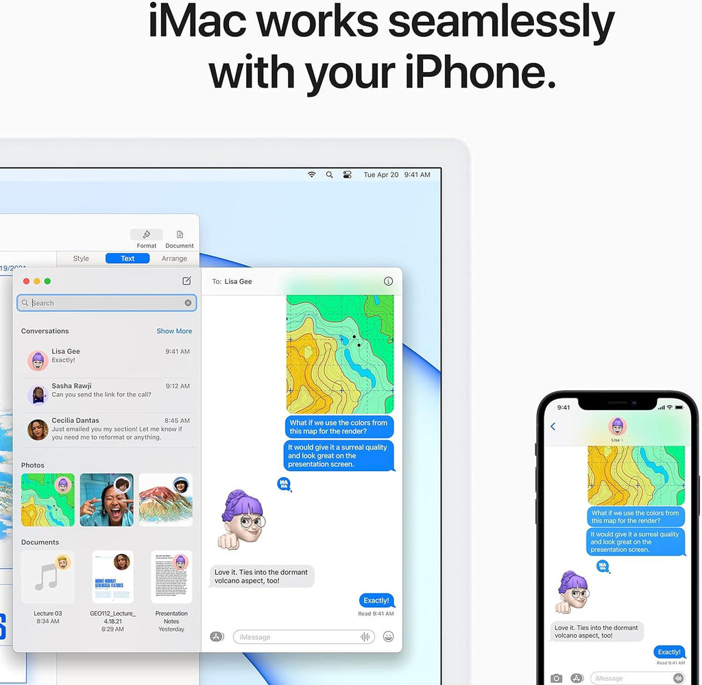 iMac (2021) 24-inch – Apple M1 8-Core CPU • 8-Core GPU – 8GB RAM 256GB SSD – Excellent