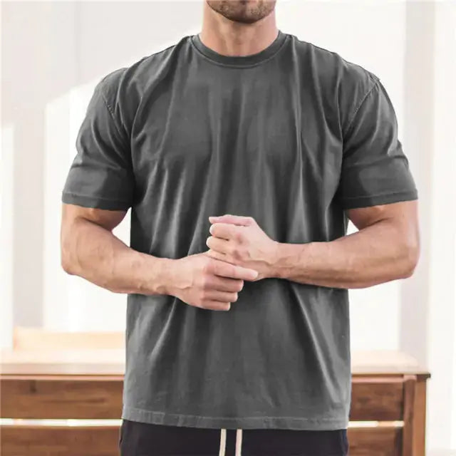 2022 New Men's Workout Tee – Stylish & Breathable Gym Wear