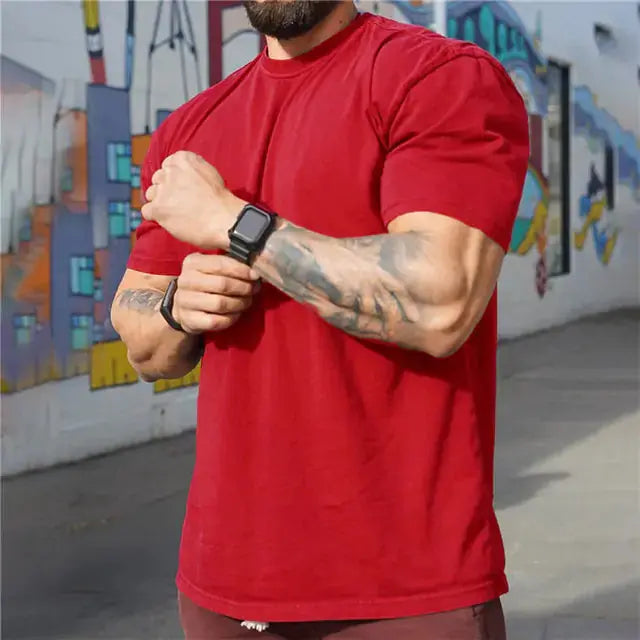 2022 New Men's Workout Tee – Stylish & Breathable Gym Wear