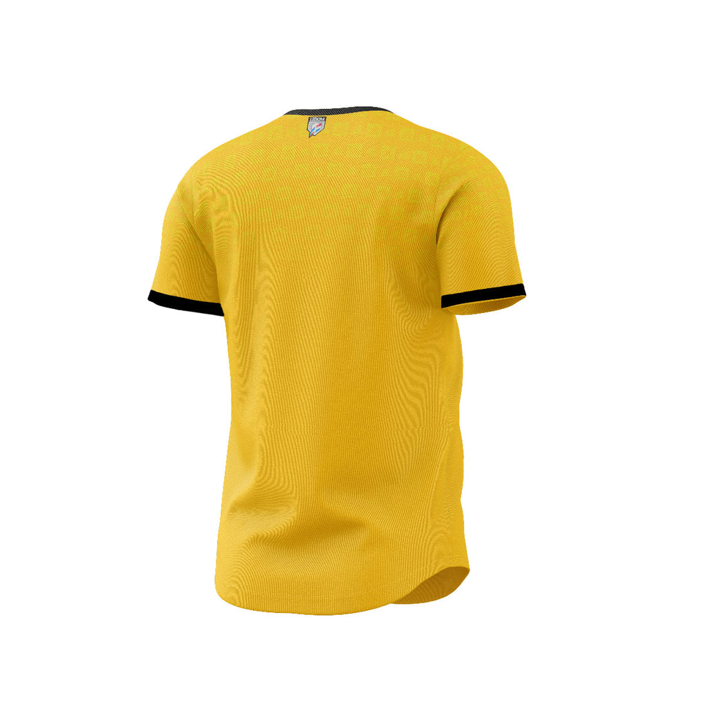 2024-2025 OFFICIAL Aguilas Cibaeñas Full Button Jersey - Gold/Patern