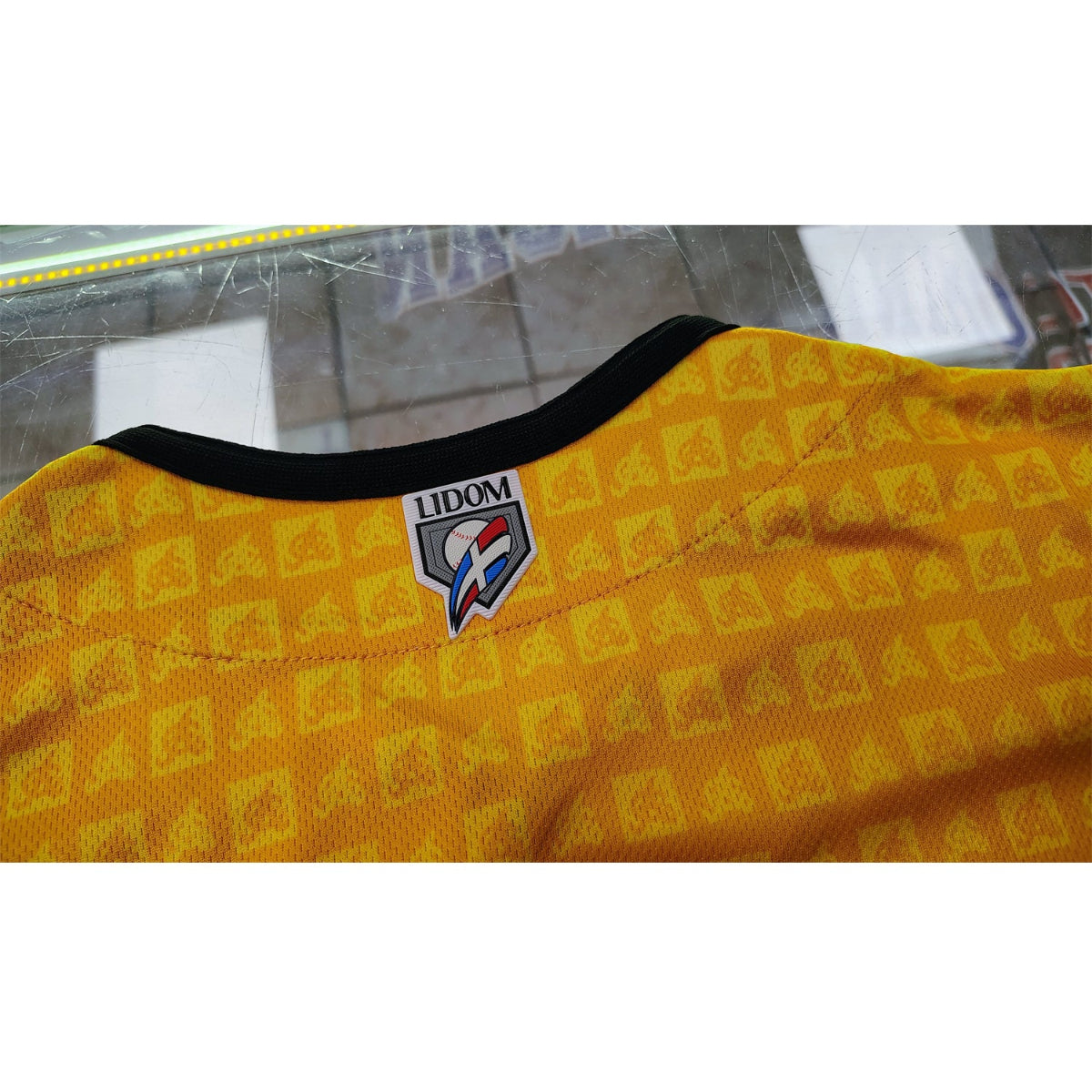 2024-2025 OFFICIAL Aguilas Cibaeñas Full Button Jersey - Gold/Patern