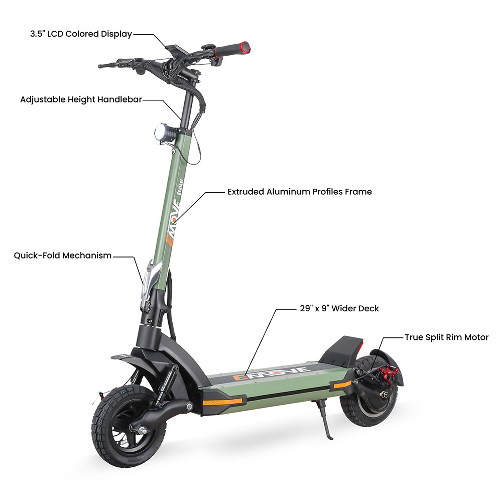 EMOVE Cruiser V2 – 52V and 60V Quad Suspension 62-Mile Long-Range Electric Scooter