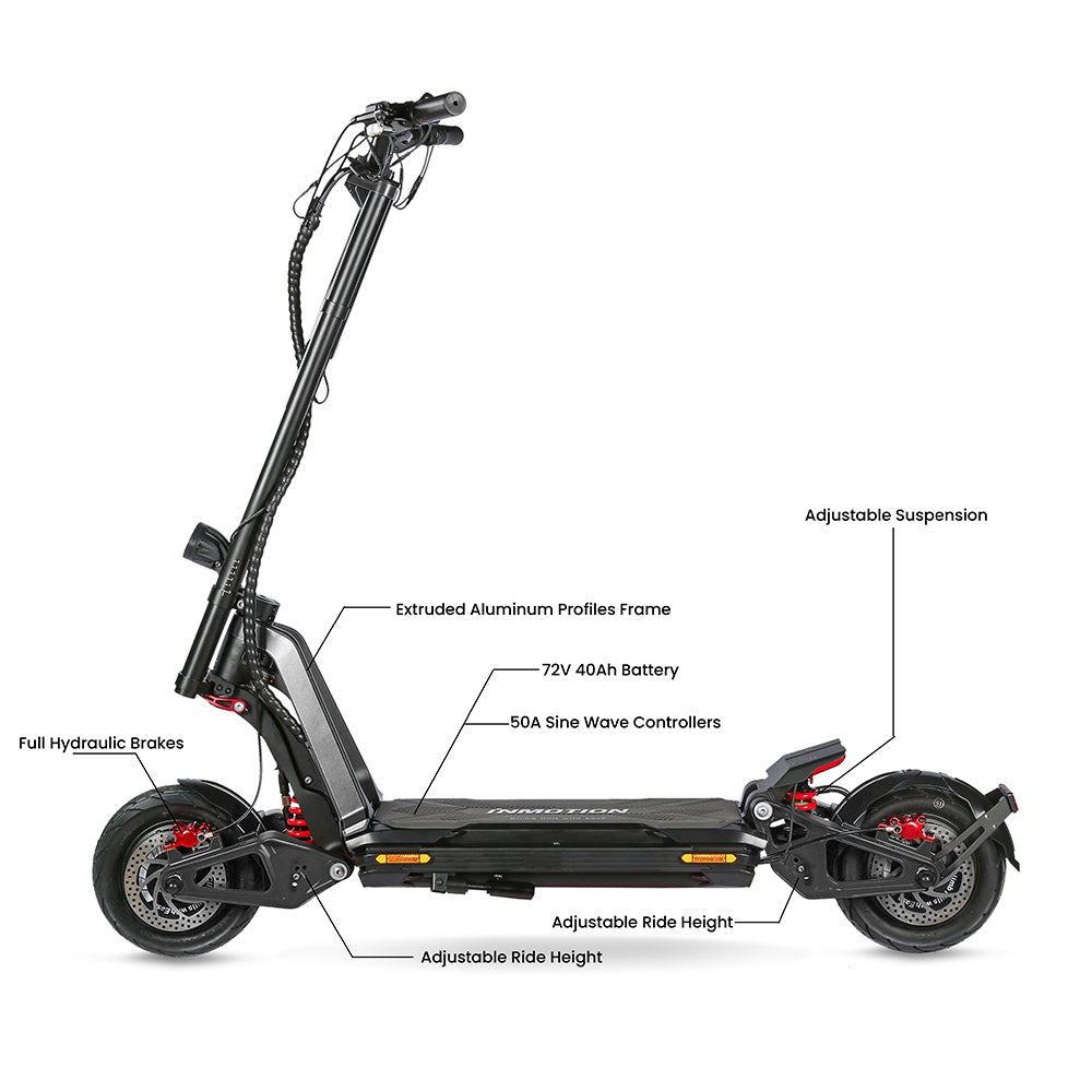 Inmotion RS Midnight 2.0 60 MPH Dual Motor Electric Scooter