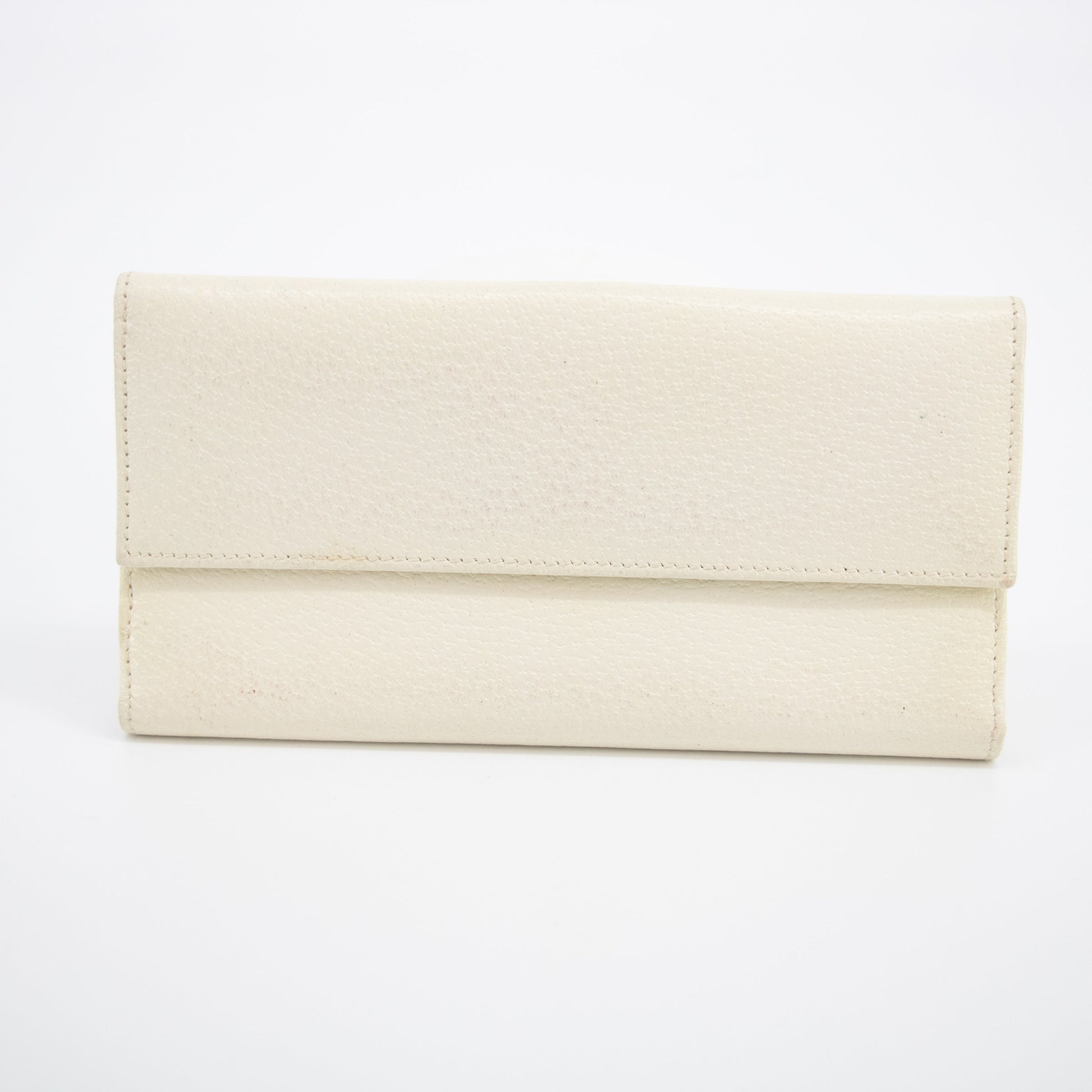 Gucci Ivory Leather Long Wallet #2040