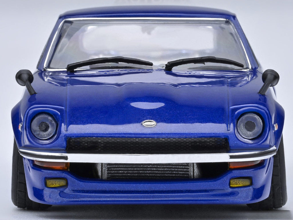 Nissan Fairlady Z RHD (Right Hand Drive) "Akuma No Z" Blue Metallic "Wangan Midnight - Comic #1 Version" Manga 1/64 Model Car by Autoart