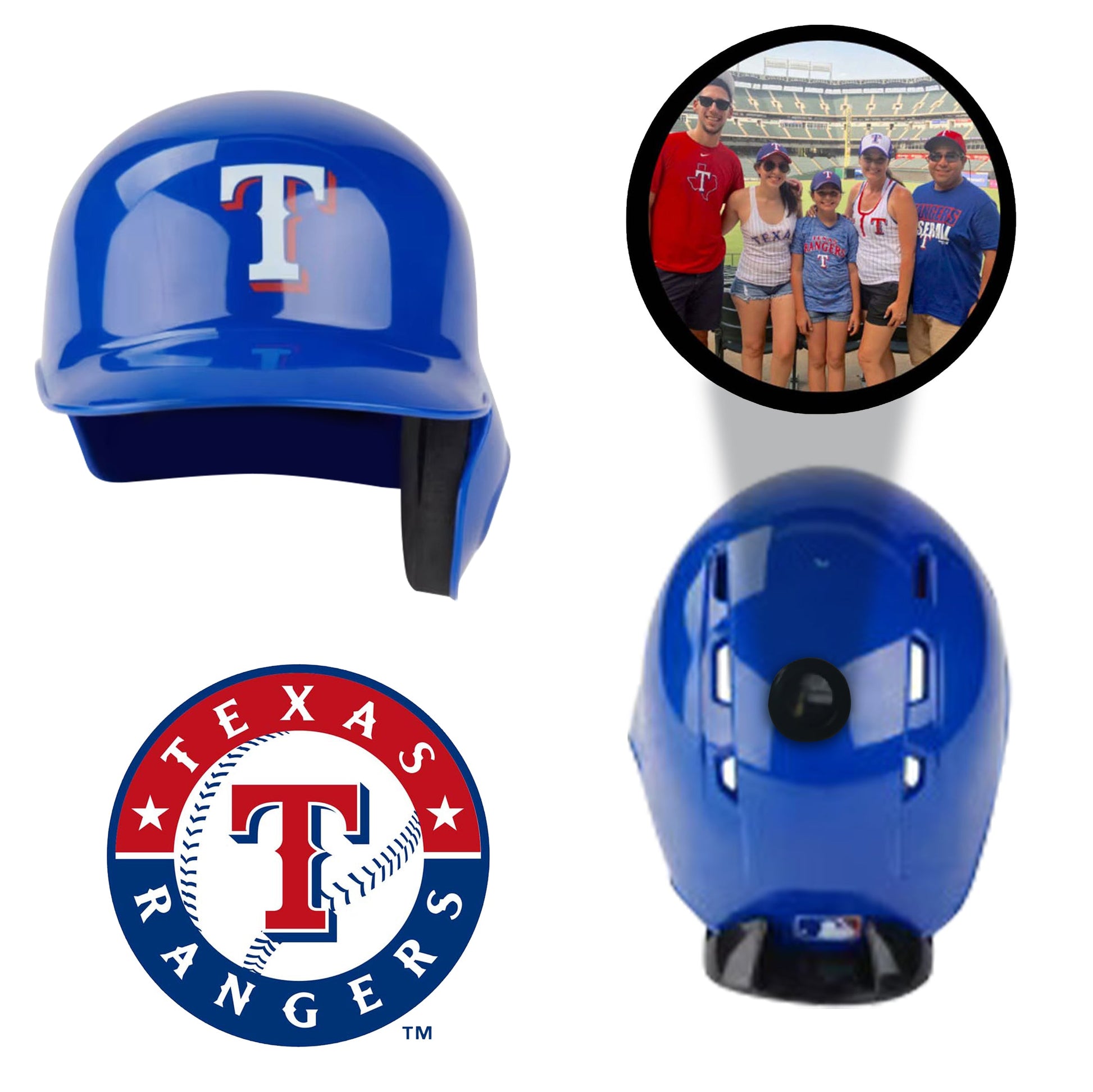 Texas Rangers MLB Collectible Mini Batting Helmet