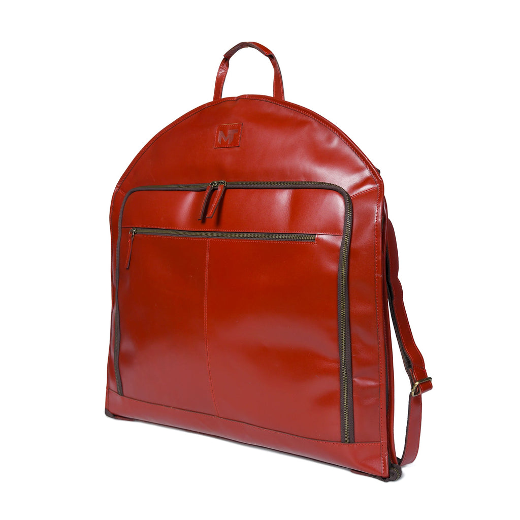 Leather Garment Bag - Dress Protection Bag