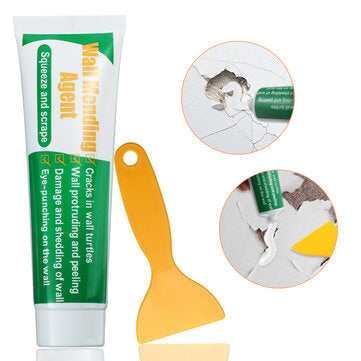 LIUMY Drywall Repair Patch Wall Mending Agent Wall Repair Cream Wall Crack Nail Repair Agent Walls Peeling Graffiti Gap Repair Paste with Scraper