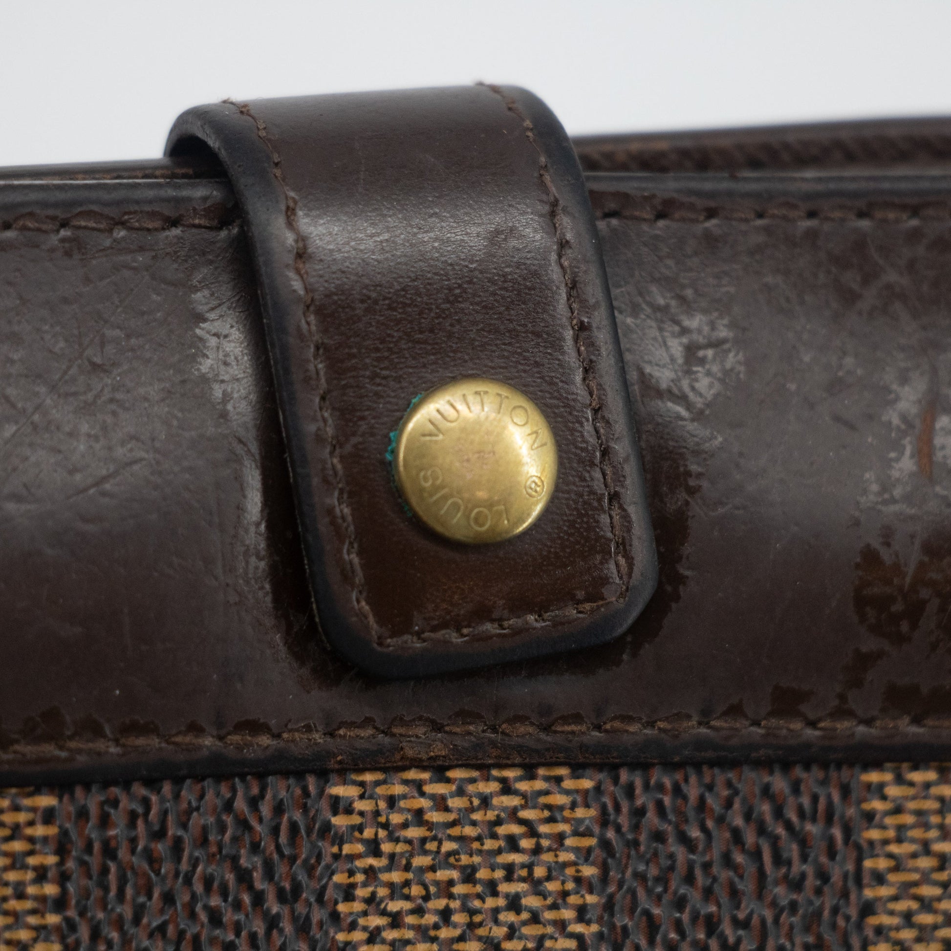 Louis Vuitton Damier Ebene Compact Wallet #2143