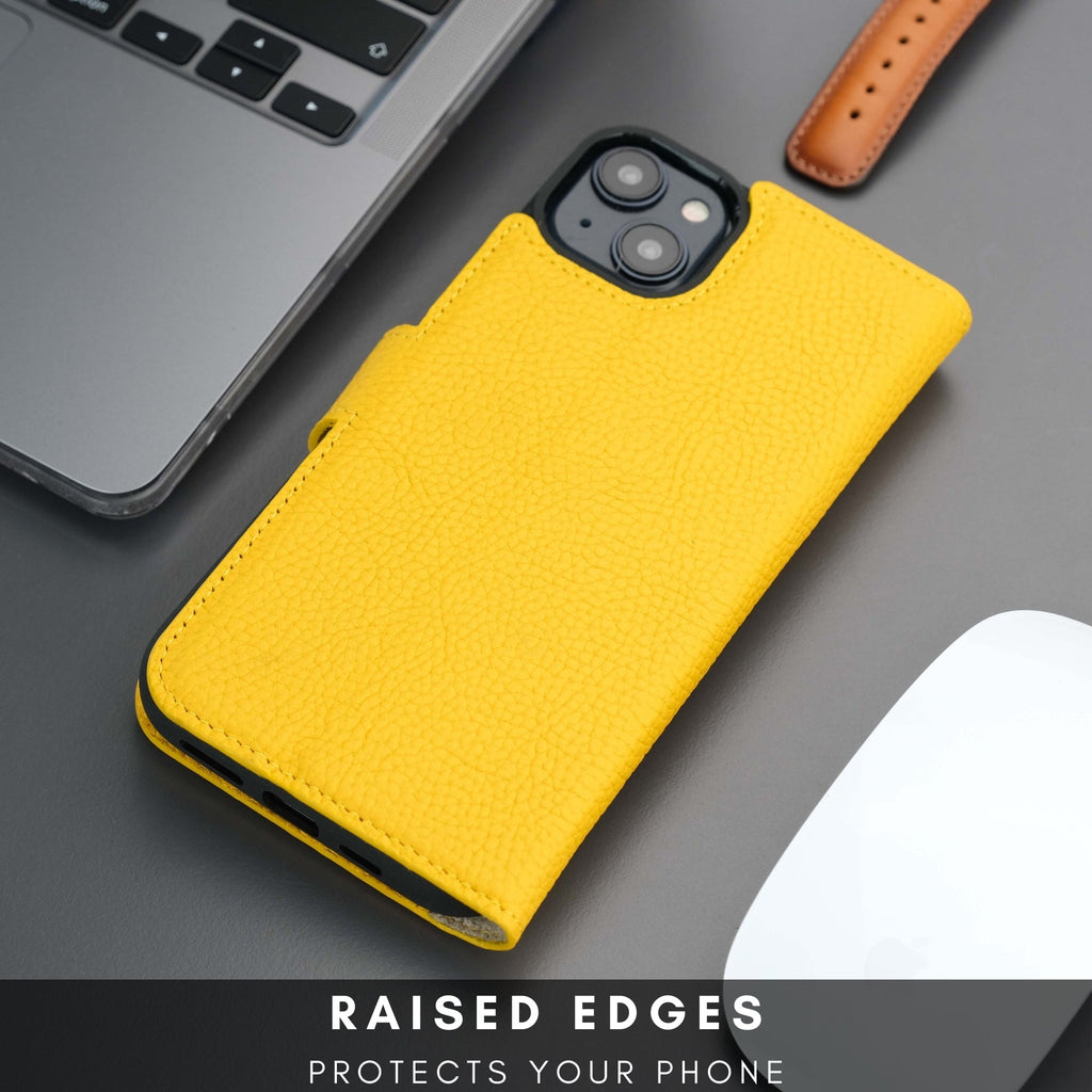 Casper Leather iPhone 15 Plus Wallet Case | Detachable MagSafe Compatible RFID Protection