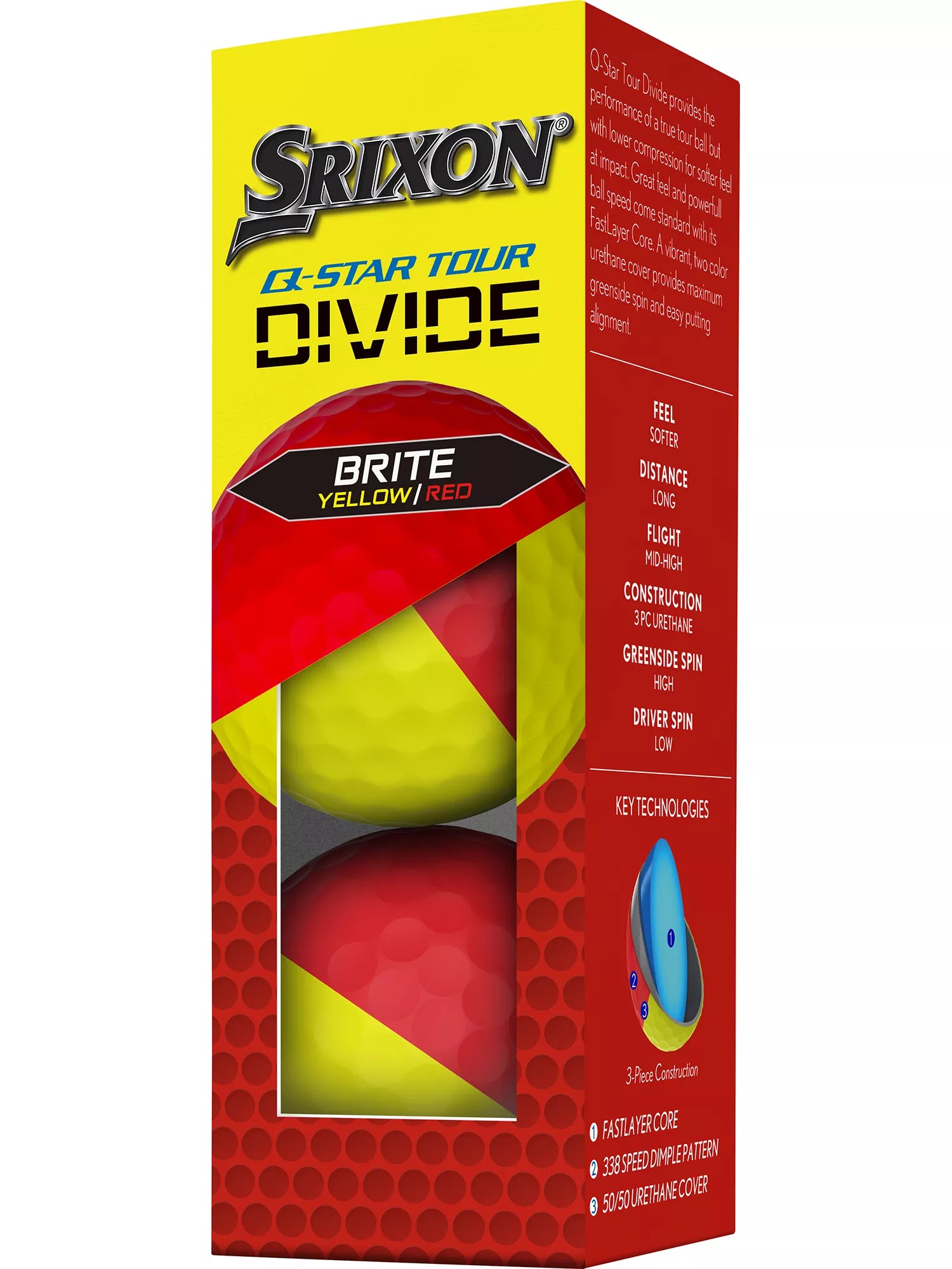 Srixon 2024 Q-STAR Tour Divide 2 Golf Balls