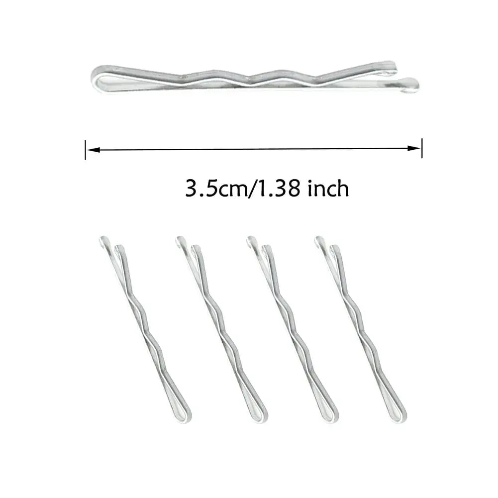 220 Ct Mini Silver Gray Bobby Pins with Metal Box – YINGFENG 1.38 Inch Premium Hair Pins for Kids, Girls, and Women
