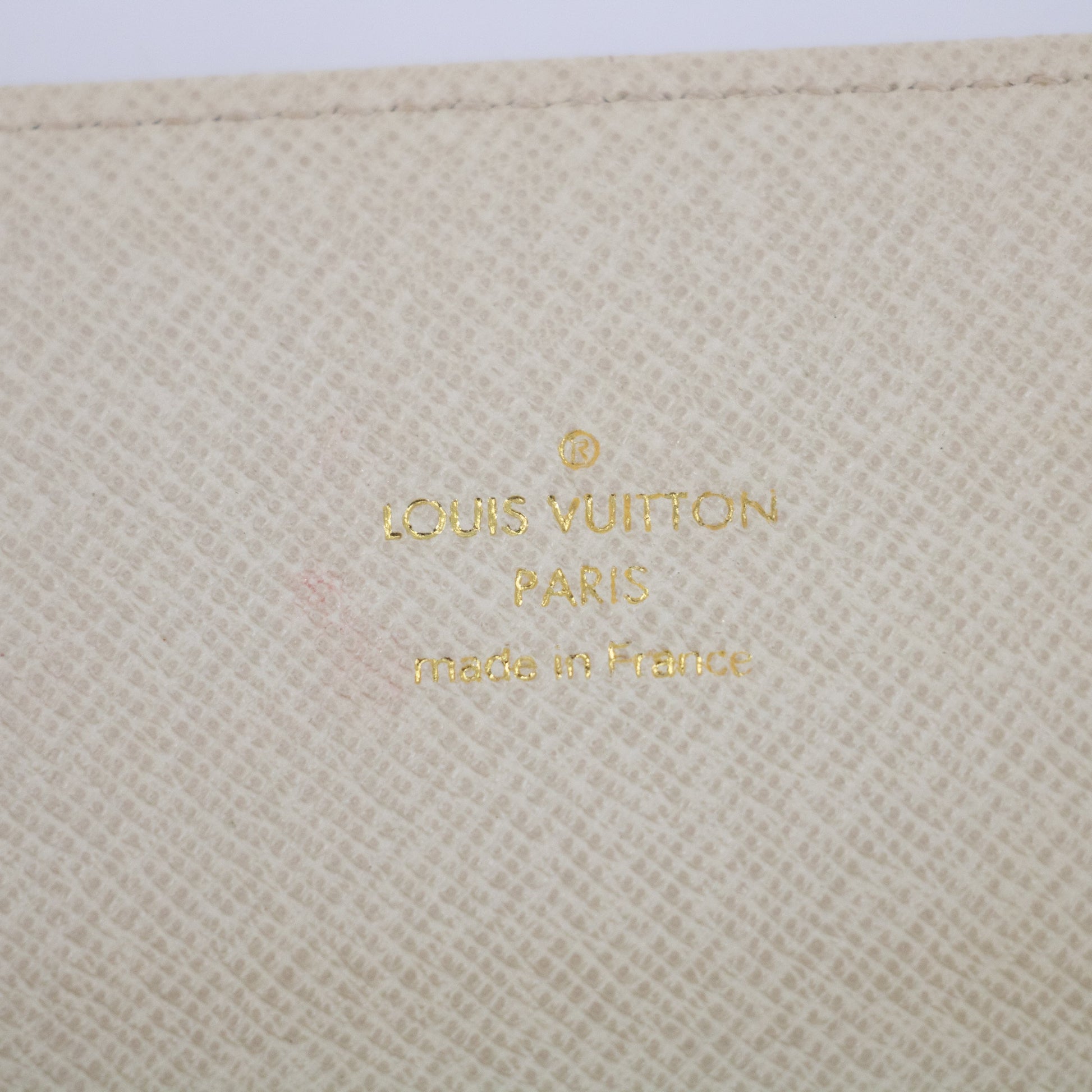 Louis Vuitton Beige Monogram Mini lin Portefeuille Sarah Wallet  #2283