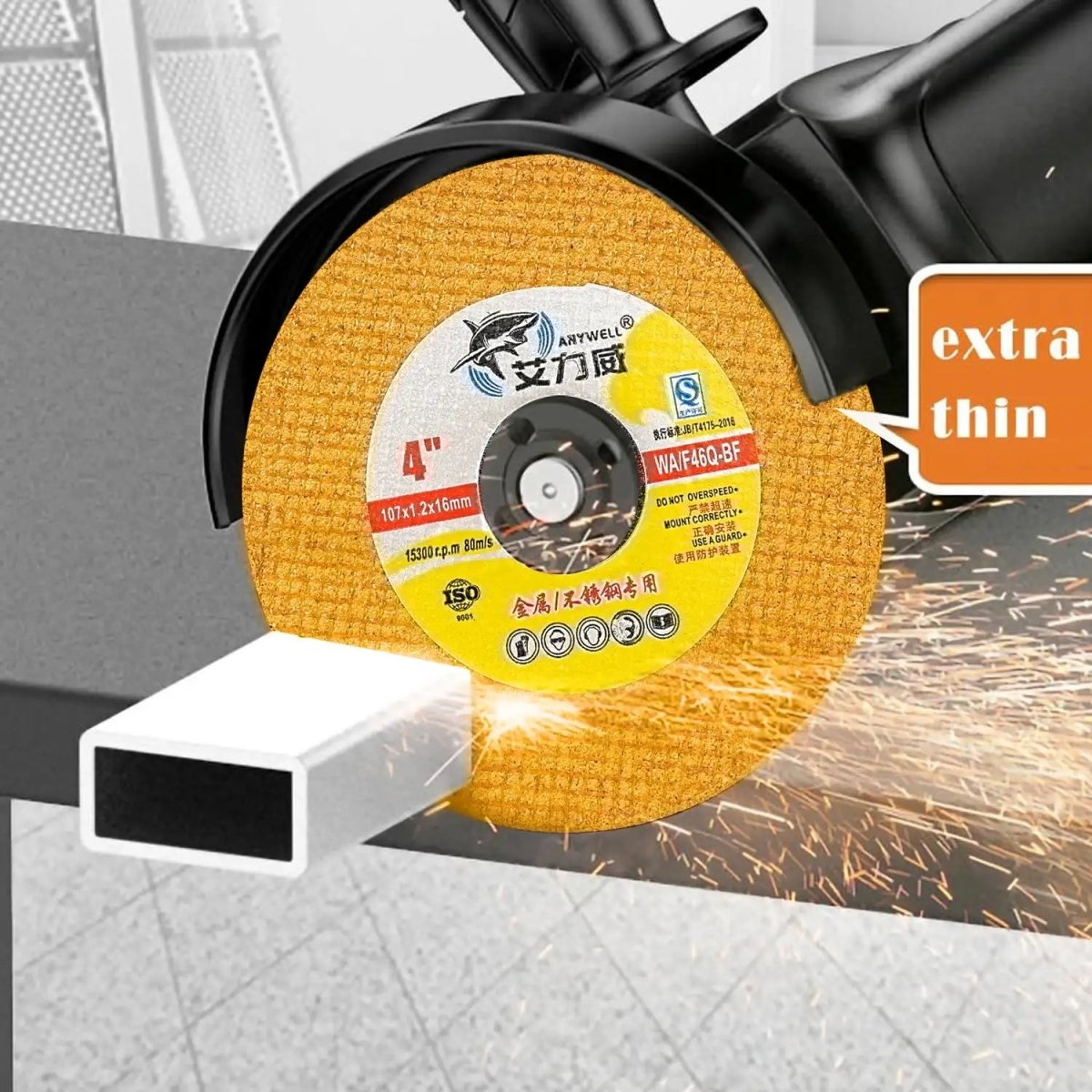 Cut Off Wheels 4 inch Thin Metal (50 pcs) & Stainless SteelCutting Wheel, Professional Fast Cutting Disc