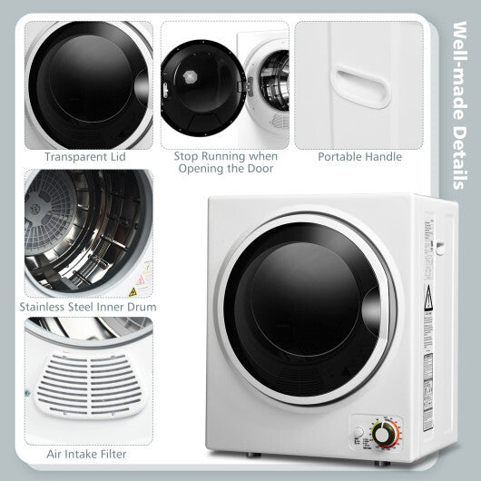 Portable Dryer with 4 Automatic Drying Mode