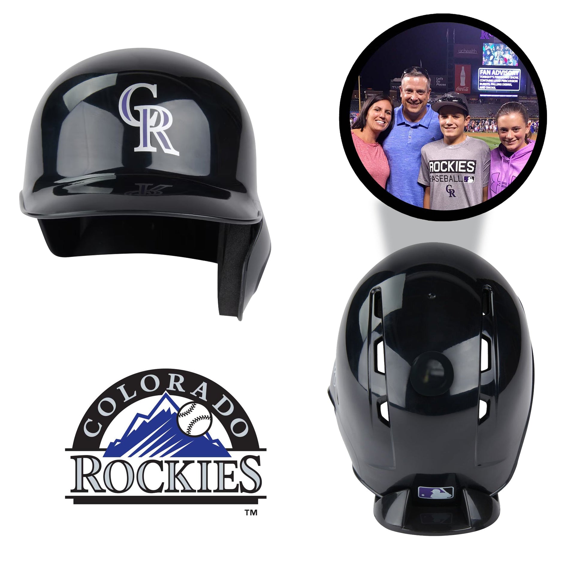 Colorado Rockies MLB Collectible Mini Batting Helmet