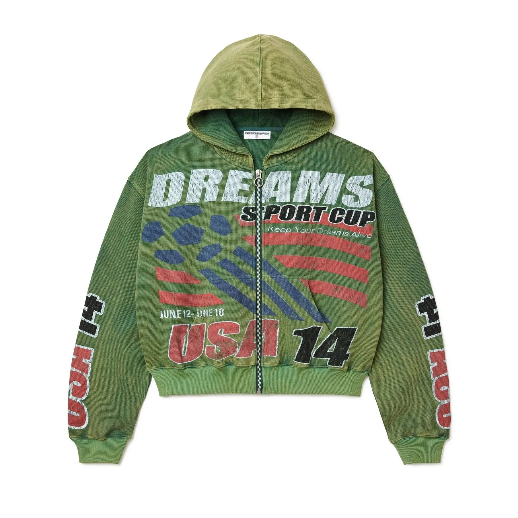 Vale Forever THERMAL GREEN ZIP UP