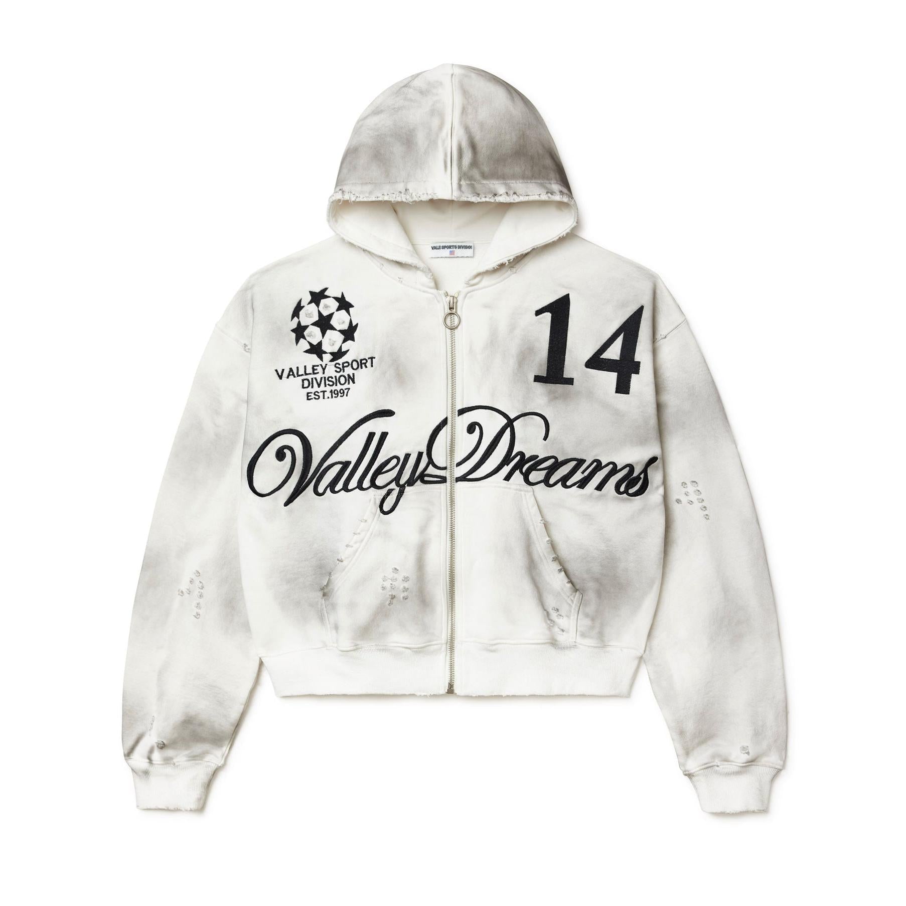 Vale Forever OREO 14 (1997) Sport Division Valley Dreams Zip Hoodie (White)